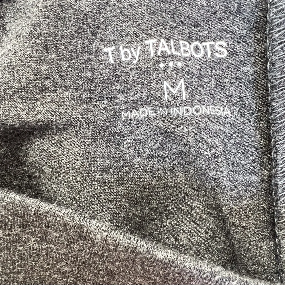 TALBOTS Cotton Deep Dove Grey Heather Leggings - Picture 3 of 5